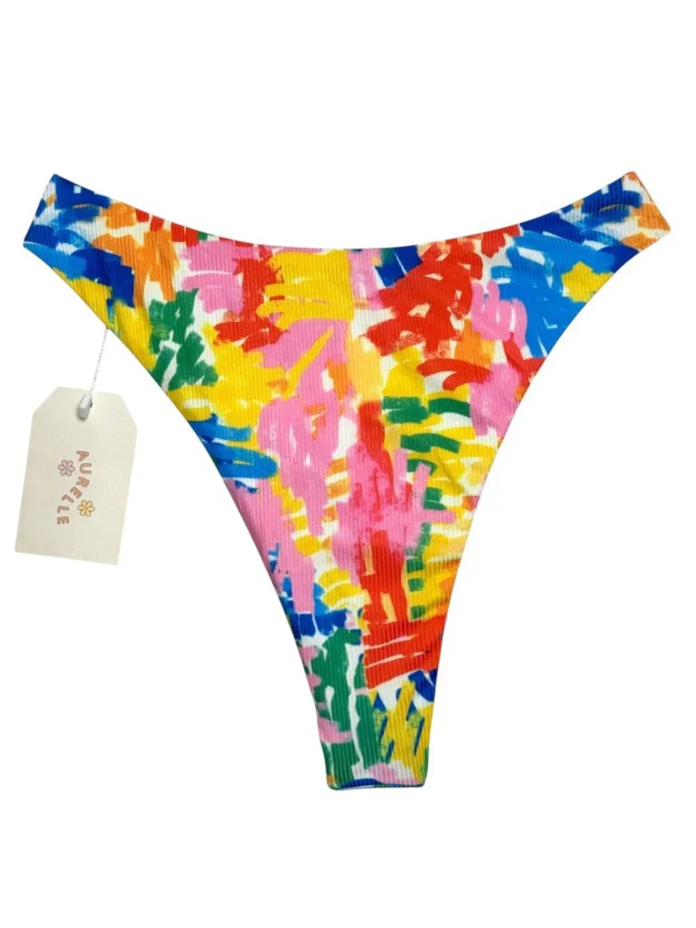 AURELLE HENRI VIBRANT BIKINI BOTTOM SURFER GIRL BEACH VIBES RESORT NWT S
